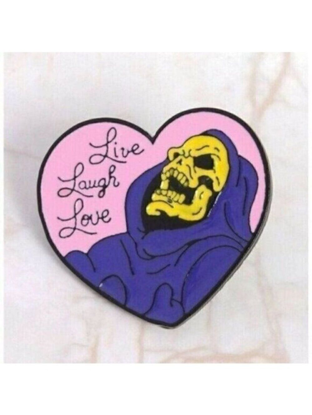 3/20 Skeletor Live Laugh Love Enamel Pin